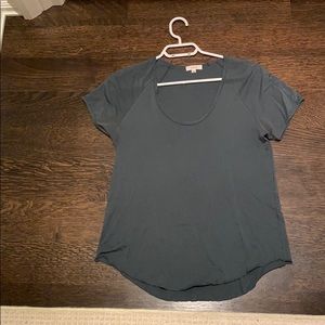 deep blue/green wilfred scoop neck tee